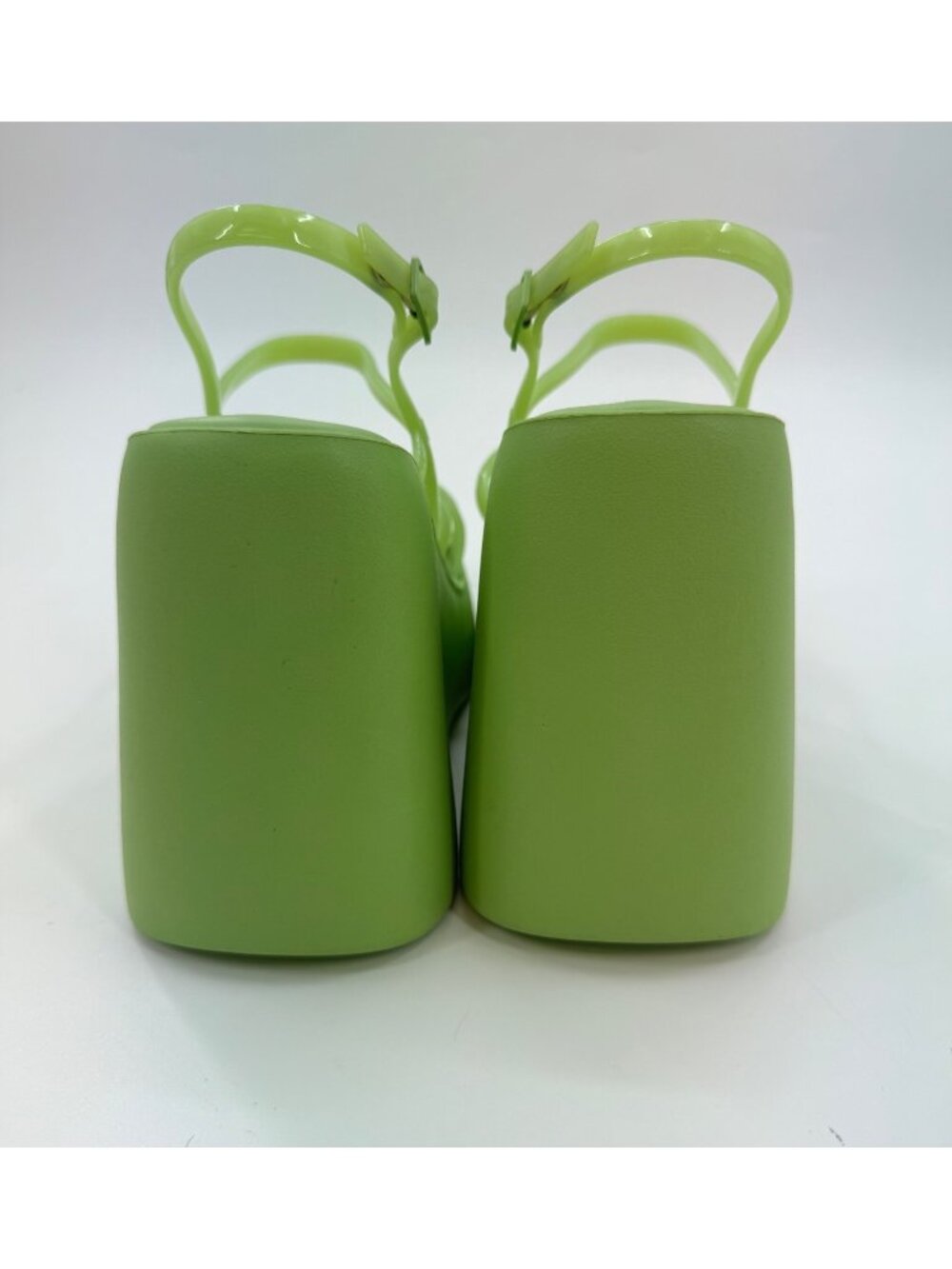 Melissa Jessie Womens Lime Green High Platform Sandals Size 9 - Picture 6 of 12